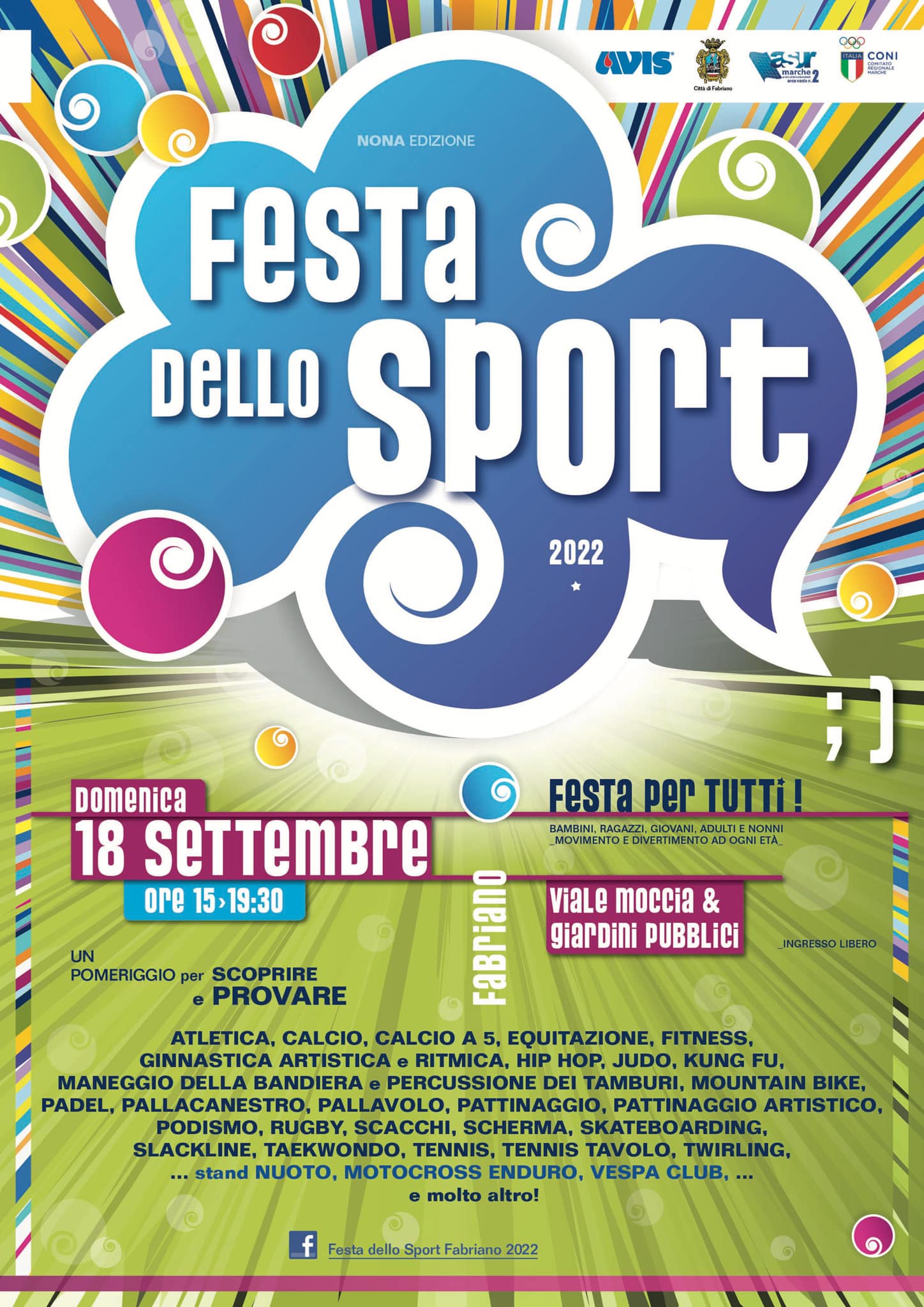 Festa dello Sport domenica 4 giugno 2023